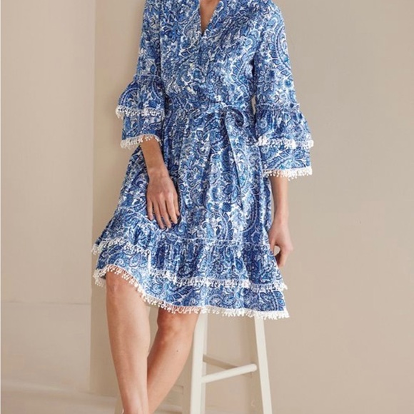 New soft surroundings Adeline short dress sz med - Picture 3 of 7